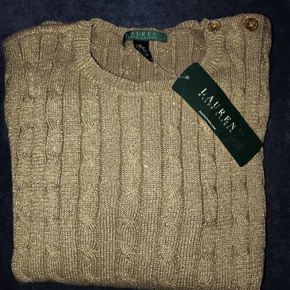 Ralph Lerann gold sweater